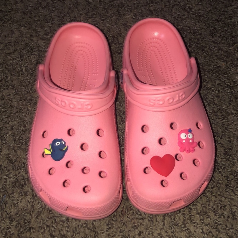 Crocs with detachable jibits ✨